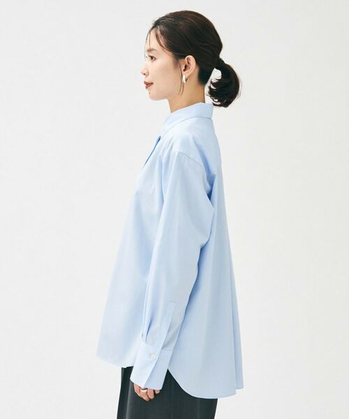 UNTITLED / アンタイトル シャツ・ブラウス | 【重ね着レイヤード/スーツブラウス】ファインブロードベーシックシャツ | 詳細15