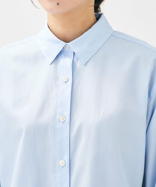 UNTITLED / アンタイトル シャツ・ブラウス | 【重ね着レイヤード/スーツブラウス】ファインブロードベーシックシャツ | 詳細17