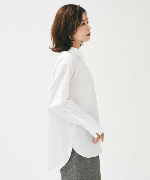 UNTITLED / アンタイトル シャツ・ブラウス | 【重ね着レイヤード/スーツブラウス】ファインブロードベーシックシャツ | 詳細3