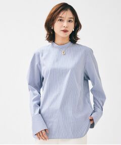 UNTITLED / アンタイトル シャツ・ブラウス | 【重ね着レイヤード/スーツブラウス】ファインブロードハイネックシャツ