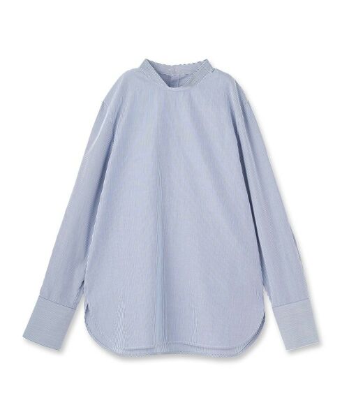 UNTITLED / アンタイトル シャツ・ブラウス | 【重ね着レイヤード/スーツブラウス】ファインブロードハイネックシャツ | 詳細1