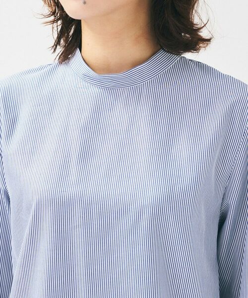 UNTITLED / アンタイトル シャツ・ブラウス | 【重ね着レイヤード/スーツブラウス】ファインブロードハイネックシャツ | 詳細13