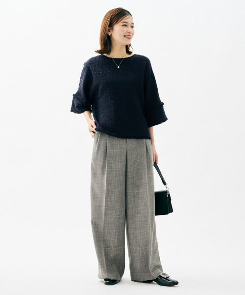 UNTITLED / アンタイトル シャツ・ブラウス | 【きれいめ／体型カバー】ツイードドルマントップス | 詳細12