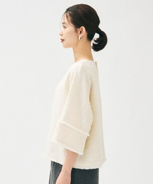 UNTITLED / アンタイトル シャツ・ブラウス | 【きれいめ／体型カバー】ツイードドルマントップス | 詳細15