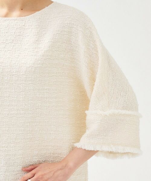 UNTITLED / アンタイトル シャツ・ブラウス | 【きれいめ／体型カバー】ツイードドルマントップス | 詳細19