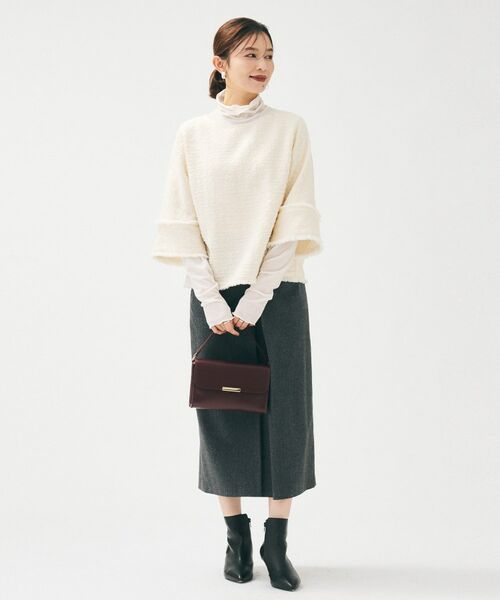 UNTITLED / アンタイトル シャツ・ブラウス | 【きれいめ／体型カバー】ツイードドルマントップス | 詳細8