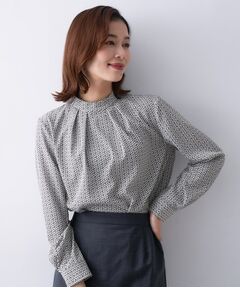 UNTITLED / アンタイトル シャツ・ブラウス | 【きれいめ/お仕事着】ジオメトリック ハイネックブラウス