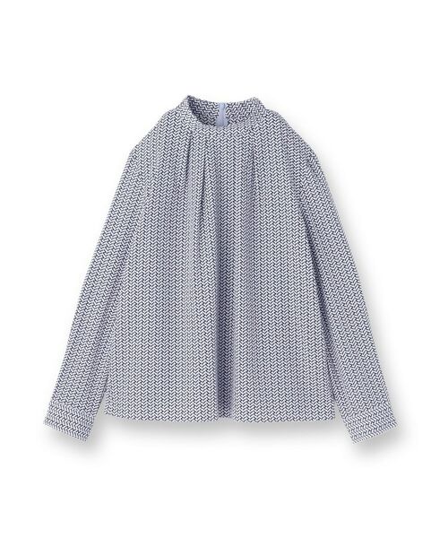UNTITLED / アンタイトル シャツ・ブラウス | 【きれいめ/お仕事着】ジオメトリック ハイネックブラウス | 詳細1