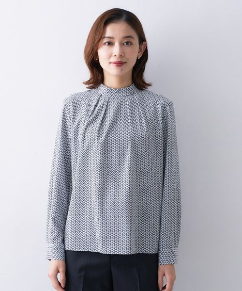 UNTITLED / アンタイトル シャツ・ブラウス | 【きれいめ/お仕事着】ジオメトリック ハイネックブラウス | 詳細10