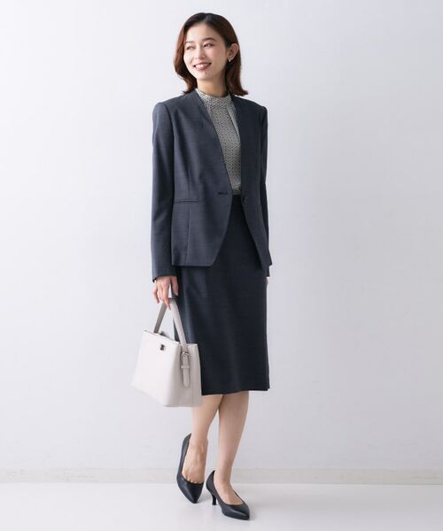 UNTITLED / アンタイトル シャツ・ブラウス | 【きれいめ/お仕事着】ジオメトリック ハイネックブラウス | 詳細4