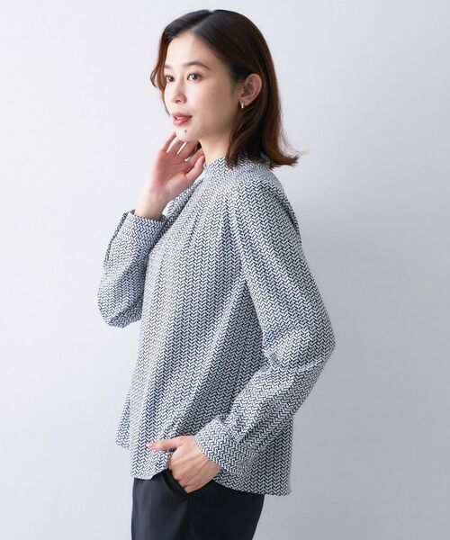 UNTITLED / アンタイトル シャツ・ブラウス | 【きれいめ/お仕事着】ジオメトリック ハイネックブラウス | 詳細7