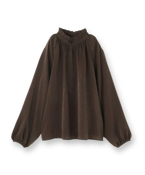 UNTITLED / アンタイトル シャツ・ブラウス | 【エレガント/お仕事着にも】スタンドフリルネック ブラウス | 詳細1