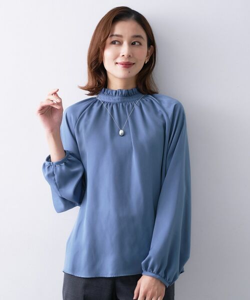 UNTITLED / アンタイトル シャツ・ブラウス | 【エレガント/お仕事着にも】スタンドフリルネック ブラウス | 詳細14