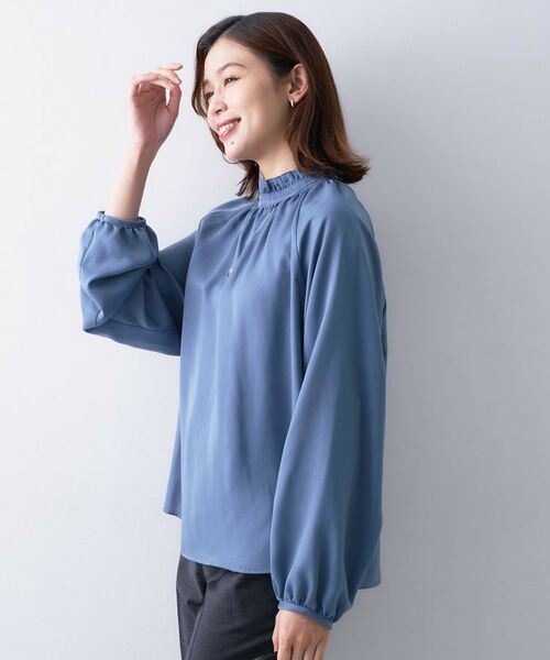 UNTITLED / アンタイトル シャツ・ブラウス | 【エレガント/お仕事着にも】スタンドフリルネック ブラウス | 詳細15