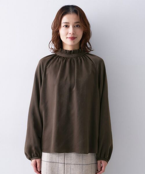 UNTITLED / アンタイトル シャツ・ブラウス | 【エレガント/お仕事着にも】スタンドフリルネック ブラウス | 詳細18