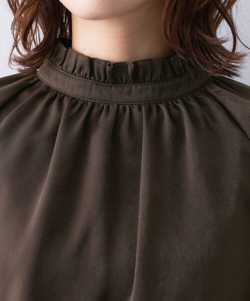 UNTITLED / アンタイトル シャツ・ブラウス | 【エレガント/お仕事着にも】スタンドフリルネック ブラウス | 詳細21
