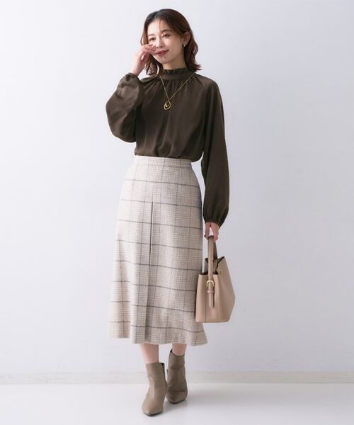 UNTITLED / アンタイトル シャツ・ブラウス | 【エレガント/お仕事着にも】スタンドフリルネック ブラウス | 詳細8