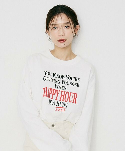 UNTITLED / アンタイトル カットソー | 【PARROTT CANVAS】ハッピーアワーL／Sティーシャツ | 詳細2