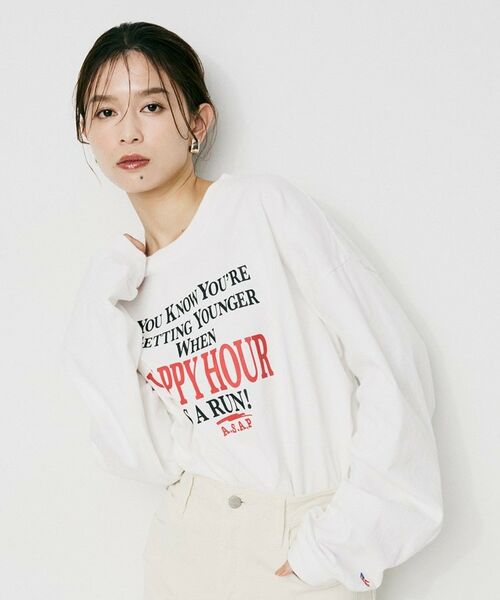 UNTITLED / アンタイトル カットソー | 【PARROTT CANVAS】ハッピーアワーL／Sティーシャツ | 詳細3