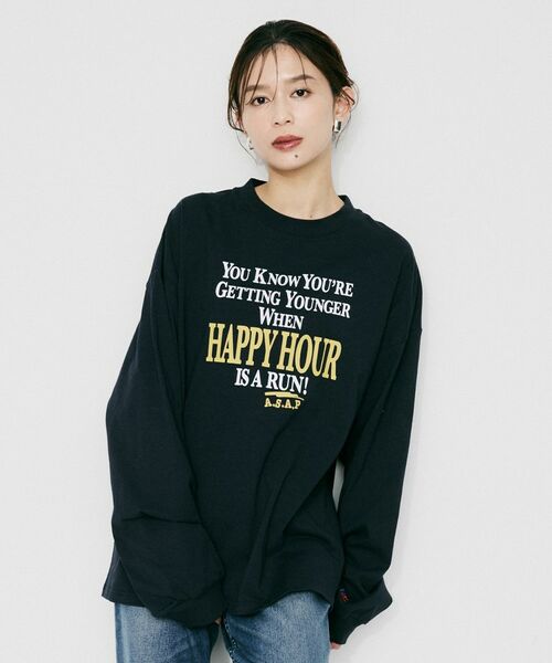 UNTITLED / アンタイトル カットソー | 【PARROTT CANVAS】ハッピーアワーL／Sティーシャツ | 詳細6