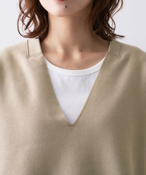 UNTITLED / アンタイトル カットソー | 【Liyoca】ソフト裏毛Vネックプルオーバー | 詳細13