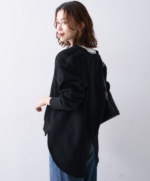 UNTITLED / アンタイトル カットソー | 【Liyoca】ソフト裏毛Vネックプルオーバー | 詳細3