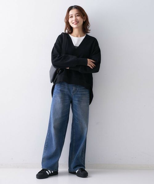 UNTITLED / アンタイトル カットソー | 【Liyoca】ソフト裏毛Vネックプルオーバー | 詳細4