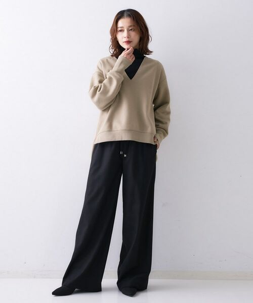 UNTITLED / アンタイトル カットソー | 【Liyoca】ソフト裏毛Vネックプルオーバー | 詳細8