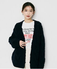 UNTITLED / アンタイトル カーディガン・ボレロ | 【IRONING】ケーブルラフカーデ