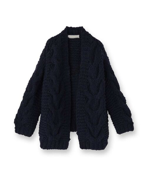 UNTITLED / アンタイトル カーディガン・ボレロ | 【IRONING】ケーブルラフカーデ | 詳細1