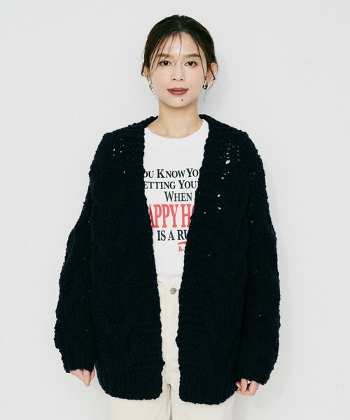 UNTITLED / アンタイトル カーディガン・ボレロ | 【IRONING】ケーブルラフカーデ | 詳細10