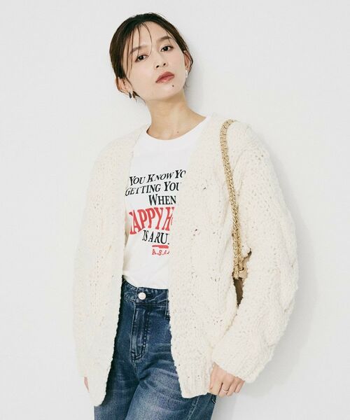 UNTITLED / アンタイトル カーディガン・ボレロ | 【IRONING】ケーブルラフカーデ | 詳細2