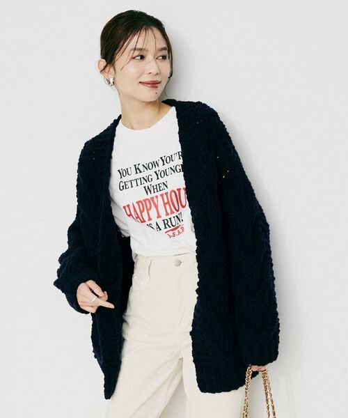 UNTITLED / アンタイトル カーディガン・ボレロ | 【IRONING】ケーブルラフカーデ | 詳細6