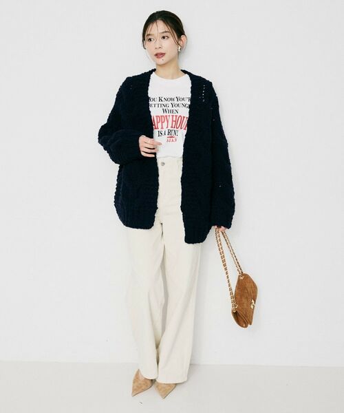 UNTITLED / アンタイトル カーディガン・ボレロ | 【IRONING】ケーブルラフカーデ | 詳細8