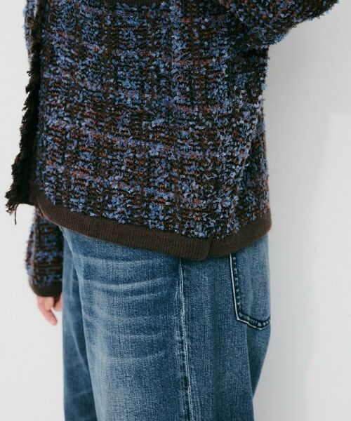UNTITLED / アンタイトル カーディガン・ボレロ | 【Audrey and John Wad】Vネックツイード柄ニットカーディガン | 詳細16