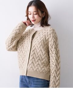 UNTITLED / アンタイトル カーディガン・ボレロ | 【Liyoca】3G変形ケーブルカーディガン