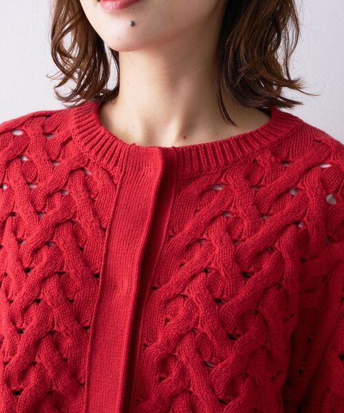 UNTITLED / アンタイトル カーディガン・ボレロ | 【Liyoca】3G変形ケーブルカーディガン | 詳細13