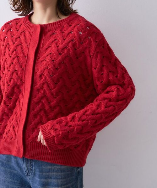 UNTITLED / アンタイトル カーディガン・ボレロ | 【Liyoca】3G変形ケーブルカーディガン | 詳細14