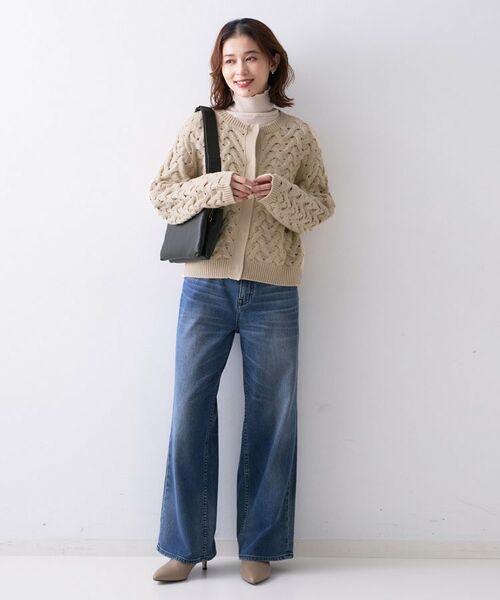 UNTITLED / アンタイトル カーディガン・ボレロ | 【Liyoca】3G変形ケーブルカーディガン | 詳細4