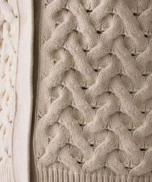 UNTITLED / アンタイトル カーディガン・ボレロ | 【Liyoca】3G変形ケーブルカーディガン | 詳細5