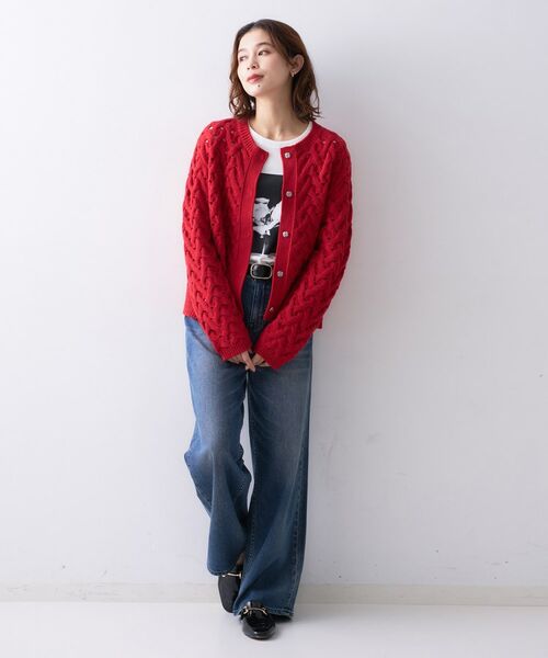 UNTITLED / アンタイトル カーディガン・ボレロ | 【Liyoca】3G変形ケーブルカーディガン | 詳細7