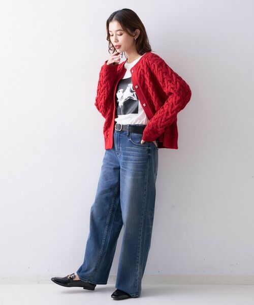 UNTITLED / アンタイトル カーディガン・ボレロ | 【Liyoca】3G変形ケーブルカーディガン | 詳細8