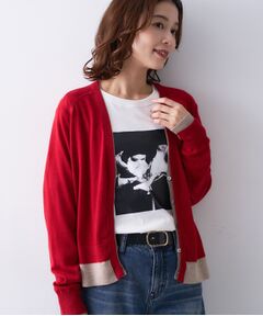 UNTITLED / アンタイトル カーディガン・ボレロ | 【Liyoca】ウールブレンド14G天竺カーディガン