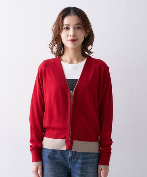 UNTITLED / アンタイトル カーディガン・ボレロ | 【Liyoca】ウールブレンド14G天竺カーディガン | 詳細10