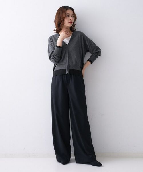 UNTITLED / アンタイトル カーディガン・ボレロ | 【Liyoca】ウールブレンド14G天竺カーディガン | 詳細4