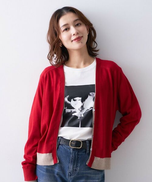 UNTITLED / アンタイトル カーディガン・ボレロ | 【Liyoca】ウールブレンド14G天竺カーディガン | 詳細6