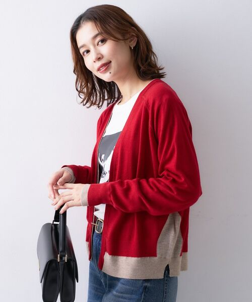UNTITLED / アンタイトル カーディガン・ボレロ | 【Liyoca】ウールブレンド14G天竺カーディガン | 詳細7