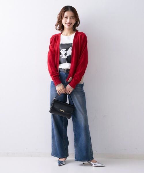 UNTITLED / アンタイトル カーディガン・ボレロ | 【Liyoca】ウールブレンド14G天竺カーディガン | 詳細8