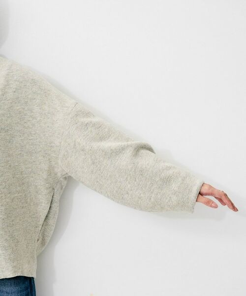 UNTITLED / アンタイトル レザーブルゾン・ジャケット | 【SEADRAKE】イタリアンエアリーVネックブルゾン（ラメ） | 詳細10