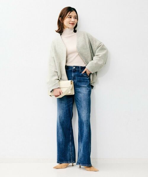 UNTITLED / アンタイトル レザーブルゾン・ジャケット | 【SEADRAKE】イタリアンエアリーVネックブルゾン（ラメ） | 詳細3